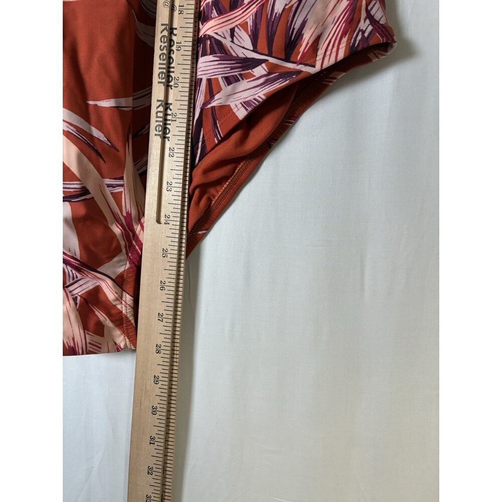 Woman's 18W Swimsuit Palisades Beach Club One Piece Floral Padded Open back - Picture 11 of 11